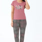 "LOVE" Graphic Pyjama Set