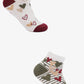 Heart Print Socks - 2 Pairs