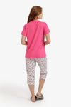 Printed Capri Pyjama Set
