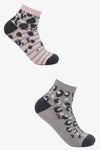 Leopard Print Socks - 2 Pairs