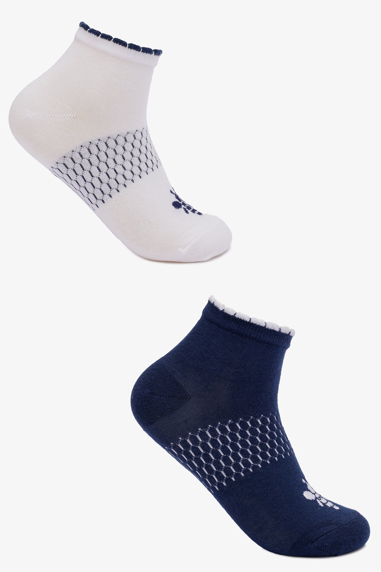 Beehive Print Socks - 2 Pairs