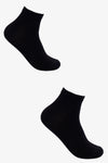 Plain High Ankle Socks - 2 Pairs