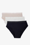 Pack of 3 Colored Brief Panties
