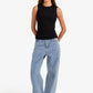 Ribbed Crew Neck Top