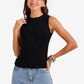 Ribbed Crew Neck Top
