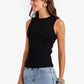 Ribbed Crew Neck Top