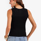 Ribbed Crew Neck Top