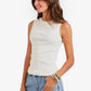 Ribbed Crew Neck Top