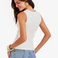 Ribbed Crew Neck Top
