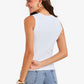 Ribbed Crew Neck Top