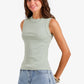 Ribbed Crew Neck Top