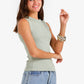 Ribbed Crew Neck Top
