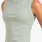 Ribbed Crew Neck Top