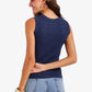 Ribbed Crew Neck Top