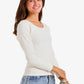 Long Sleeves Ribbed Top