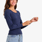 Long Sleeves Ribbed Top
