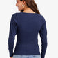 Long Sleeves Ribbed Top