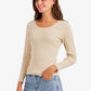 Long Sleeves Ribbed Top