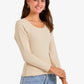 Long Sleeves Ribbed Top