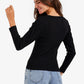 Long Sleeves Ribbed Top