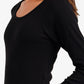 Long Sleeves Ribbed Top