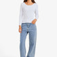 Long Sleeves Ribbed Top