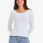 Long Sleeves Ribbed Top
