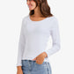 Long Sleeves Ribbed Top