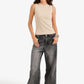 Ribbed Crew Neck Top