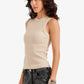 Ribbed Crew Neck Top
