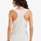 Ribbed Crossed Back Top