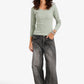 Long Sleeves Ribbed Top