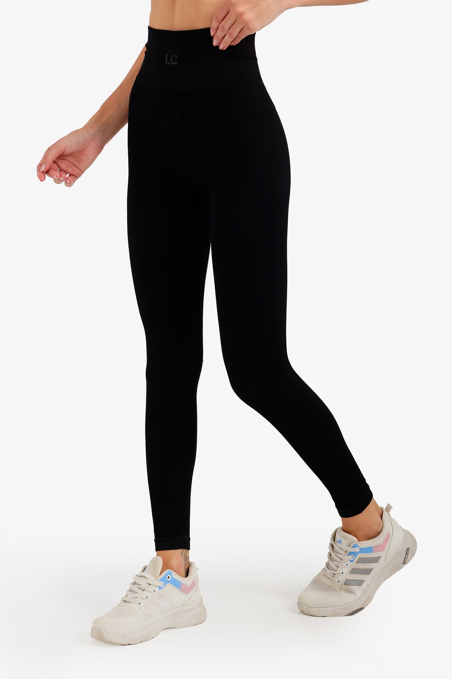 Ribbed High Rise Leggings