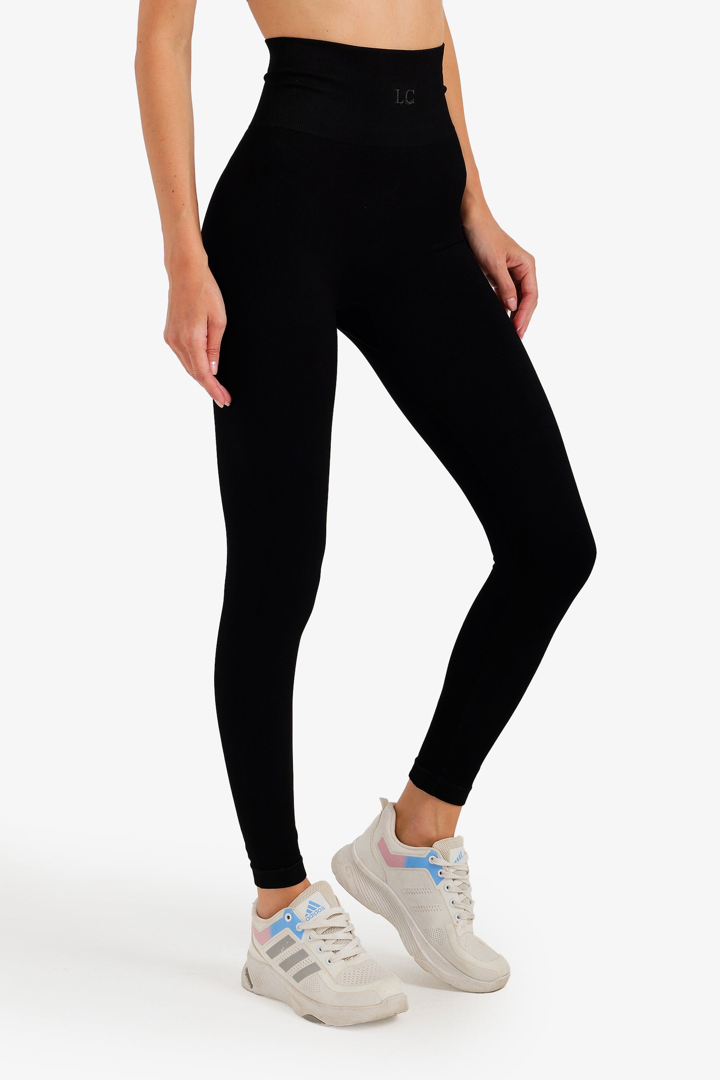 Ribbed High Rise Leggings