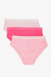 Pack of 3 Colored Brief Panties