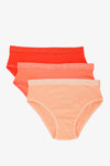 Pack of 3 Colored Brief Panties