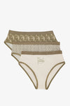 Pack of 3 Colored Brief Panty