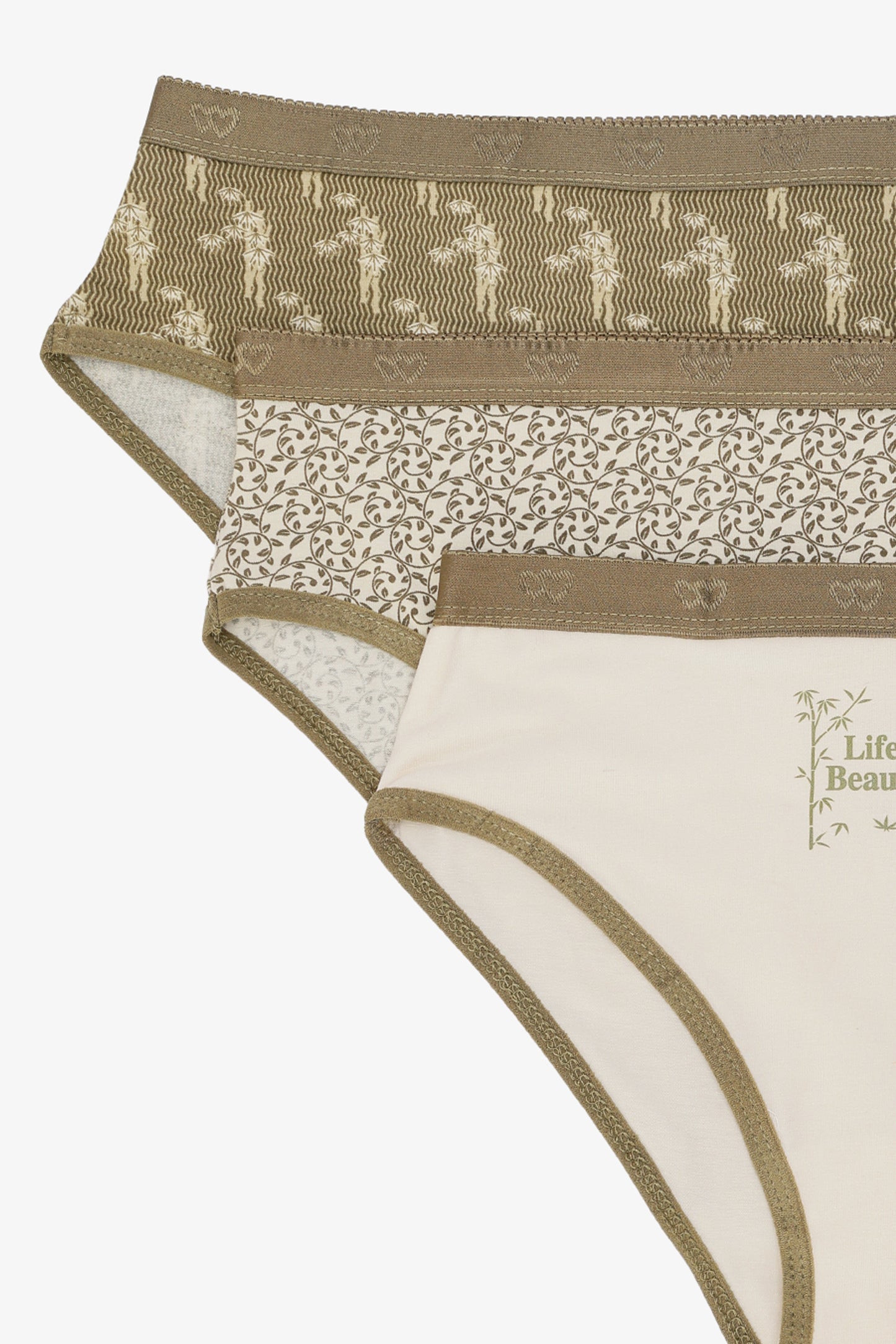 Pack of 3 Colored Brief Panties