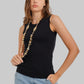 Round Neck Sleeveless Top
