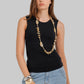 Round Neck Sleeveless Top