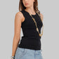 Round Neck Sleeveless Top
