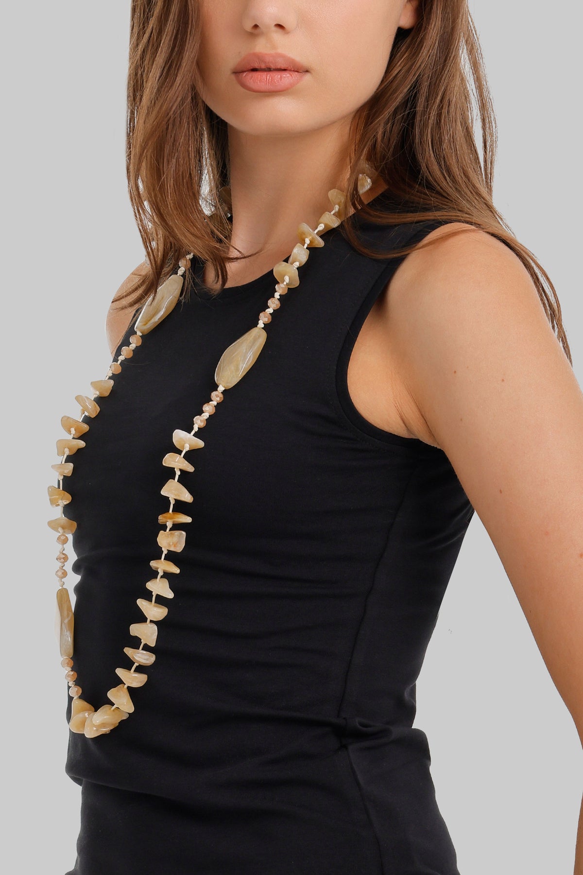 Round Neck Sleeveless Top