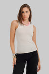 Round Neck Sleeveless Top