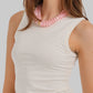 Round Neck Sleeveless Top