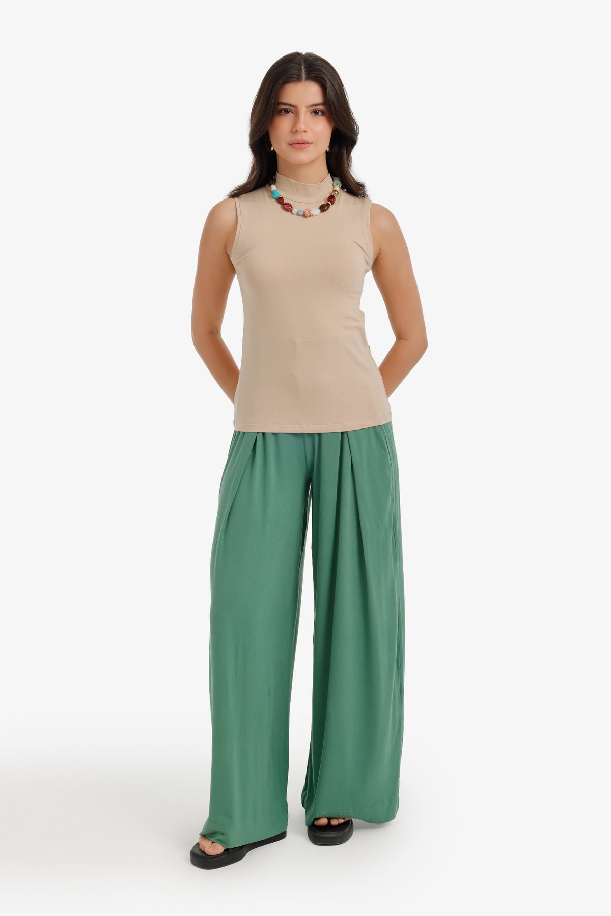 Slim-Fit Sleeveless Top
