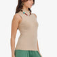 Slim-Fit Sleeveless Top