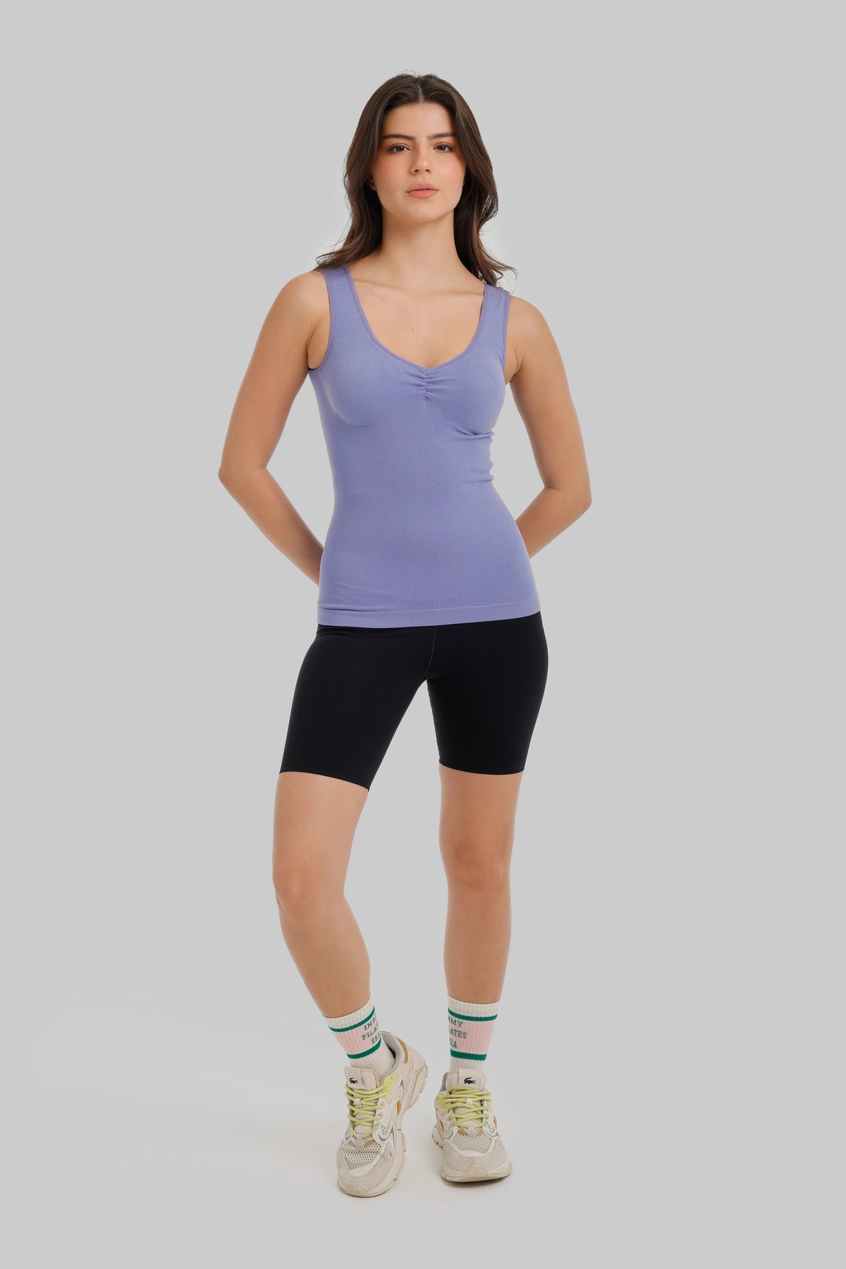 Ruched V-Neck Top