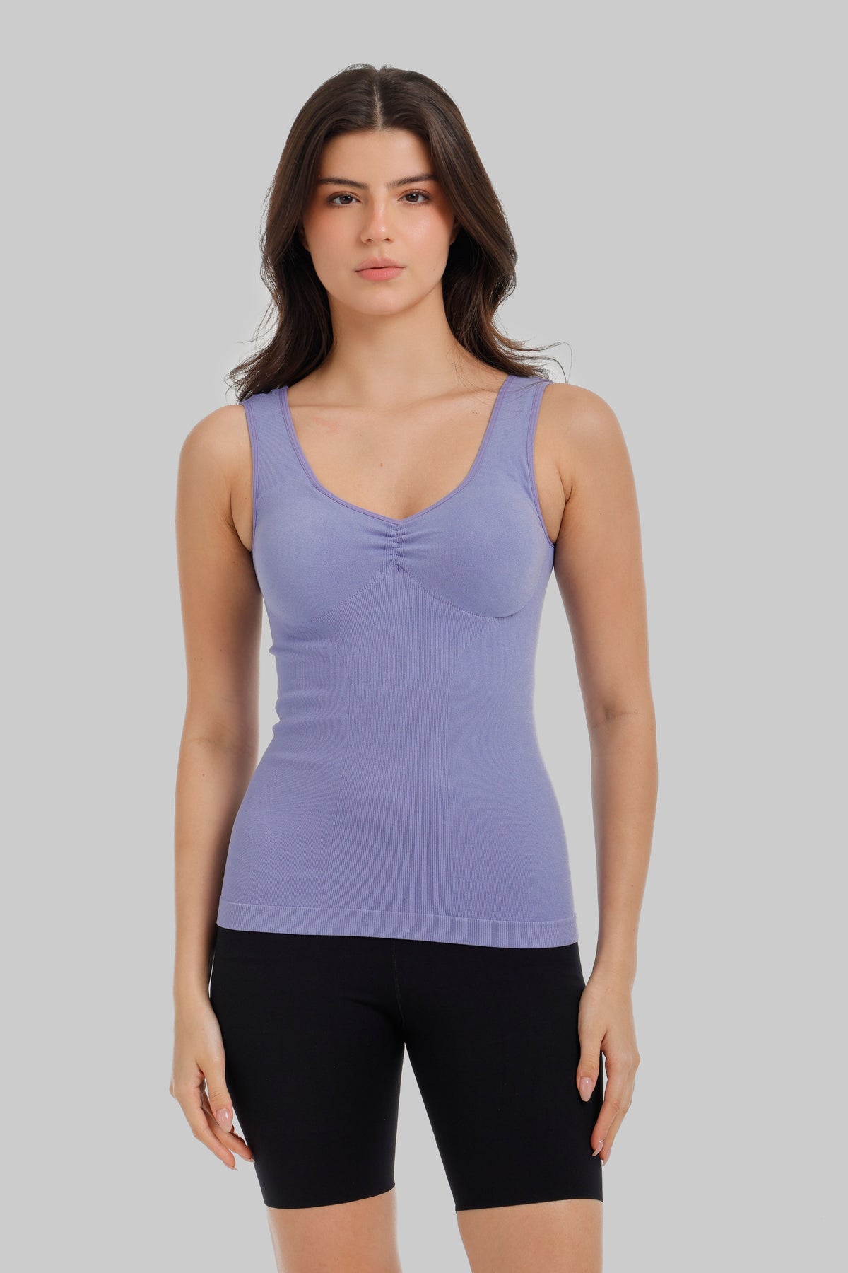 Ruched V-Neck Top