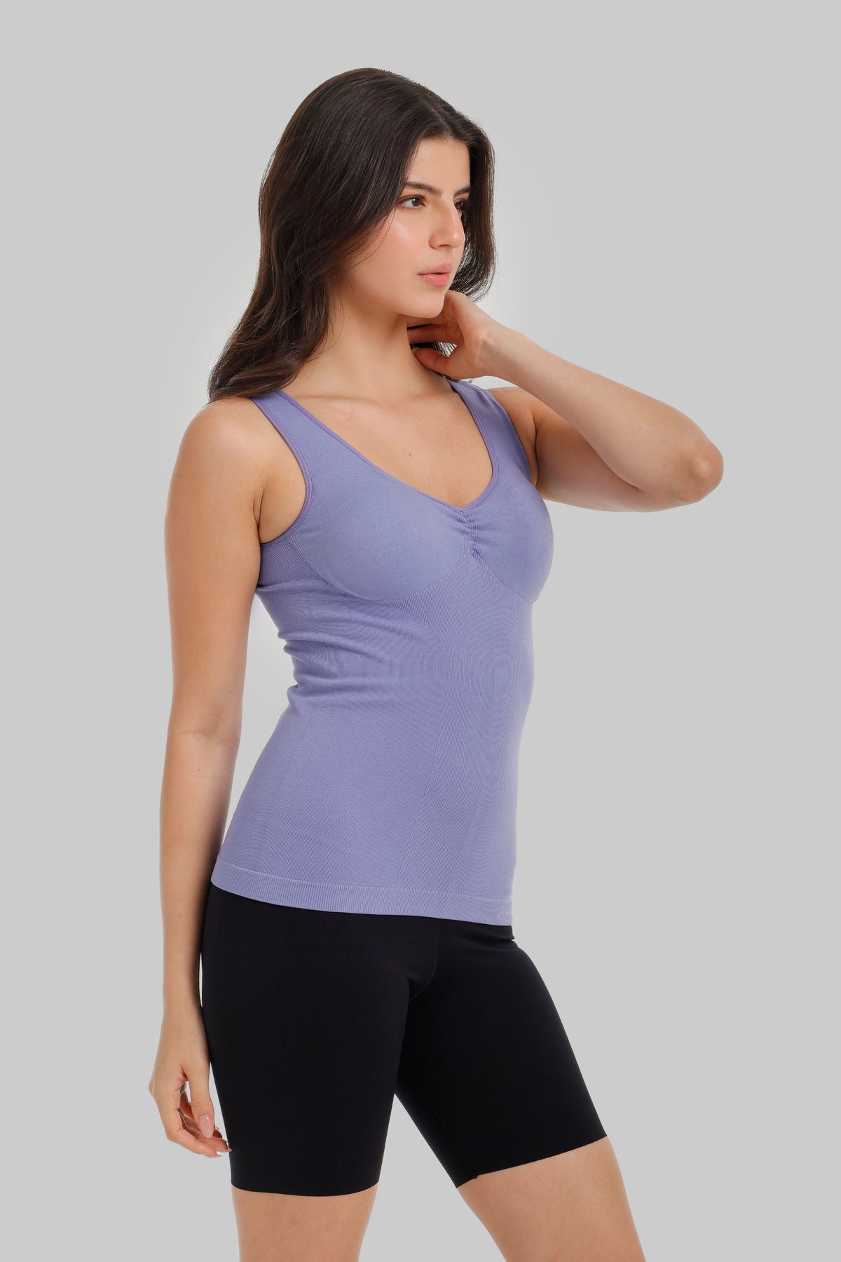 Ruched V-Neck Top