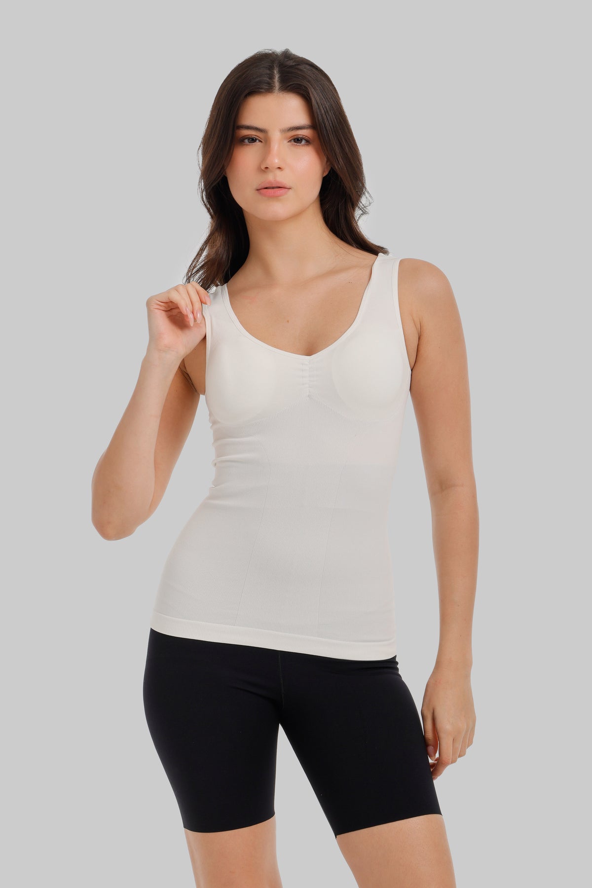 Ruched V-Neck Top